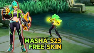 Upcoming Masha S23 Free Skin || Masha New Skin 2022 Mobile Legends || MLBB