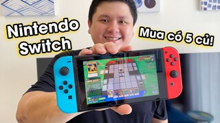 Hôm nay không làm việc, chơi Nintendo Switch đi anh em :)) Mới mua Switch có 5 triệu à