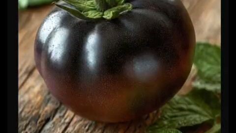 今天给大家分享一种非常 cool 的黑番茄 (Black Tomato)！🍅🖤 它不仅外观独特，颜色深沉，而且口感也跟普通番茄有些不同，营养价值非常高。大家之前有吃过或者见过这种黑番茄吗？欢迎在评