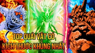 TOP Các Quái Vật Có Kích Thước Lớn Nhất| ONE PUNCH MAN