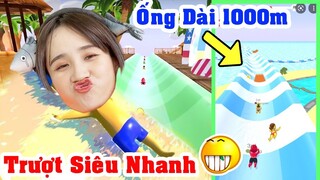 Chị Vê Chơi Ống Trượt Nước Dài 1000 Mét | AQUAPARK.IO | Vê Vê Official