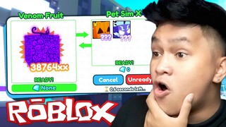 VENOM FRUIT TRADE SA HUGE PIXEL CAT sa Pet Simulator X With Blox Fruit #4