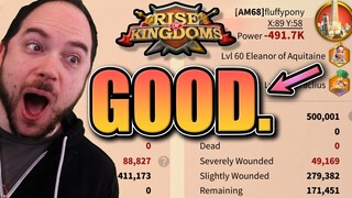 Summary of Eleanor Testing [better than I expected] Rise of Kingdoms