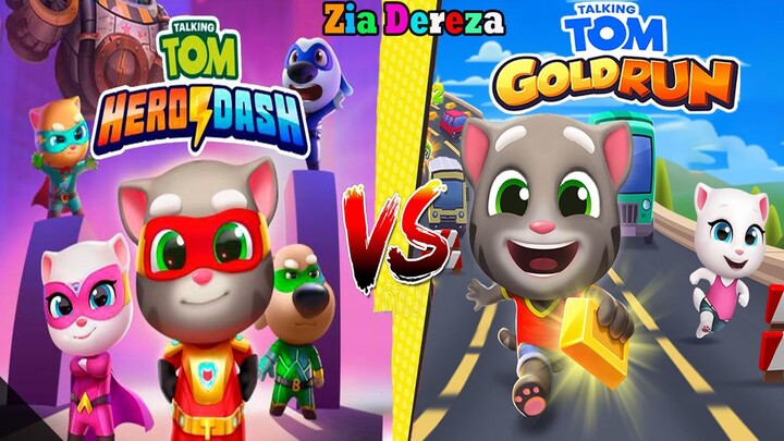 Pertarungan Tom Hero Dash VS Tom Hero Gold (iOS, Android Gameplay)