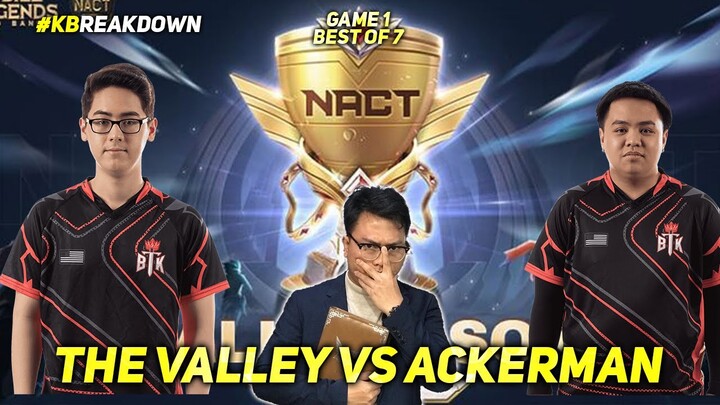 THE VALLEY vs ACKERMAN - GAME 1 BEST OF 7 - GRAND FINAL NASL SEASON 3 - #KBreakdown