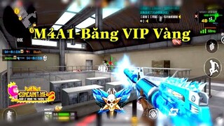 CF Mobile | M4A1- Băng Phiên Bản VIP Vàng Sau Khi Được Nâng Cấp Cũng Khét Lắm Đấy Nha | Tường Mốc
