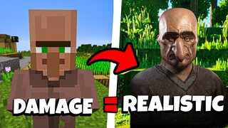 If I Take Damage Minecraft Gets More Realistic | Minecraft Hindi