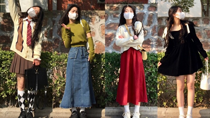 Cách phối đồ tựu trường đầu xuân cho nữ sinh đại học | Chia sẻ outfit giá bình dân cả tuần | Gợi ý o