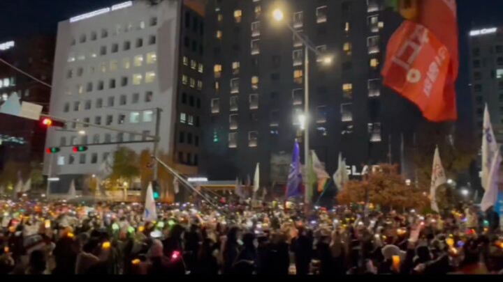 Whiplash Was Played During South Korea’s Presidential Impeachment Protest