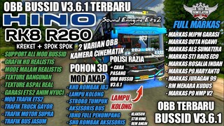 OBB BUSSID V3.6.1 TERBARU SOUND HINO RK8 R260 | GRAFIK HD FULL MARKAS | BUS SIMULATOR INDONESIA