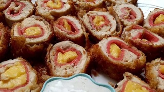 150 Pesos Simple Tipid Chicken Cordon Bleu Recipe! Tipid Recipe