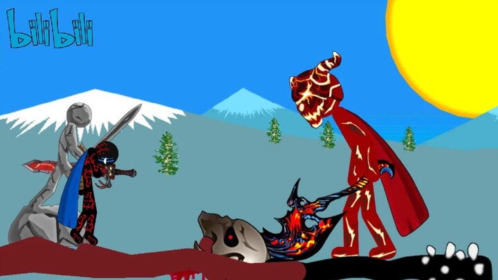 God Xiphos vs Fire Final Boss / stick war animation