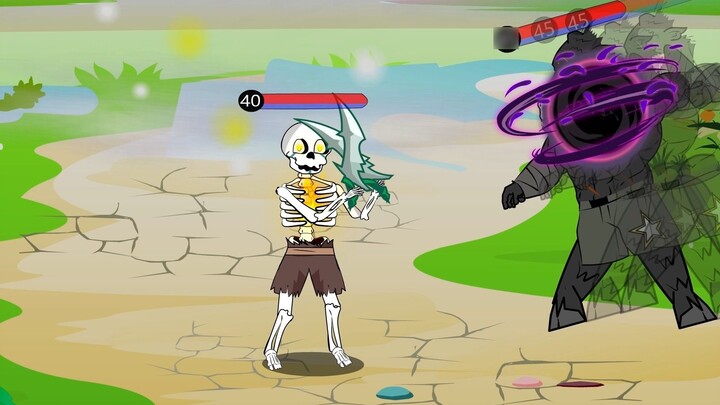 《I'm a Wild Monster in Another World 85》Watch out, this skeleton is about to be beaten up.
