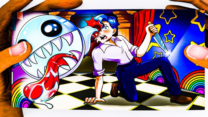 Bubble's story flipbook animation in Digital Circus