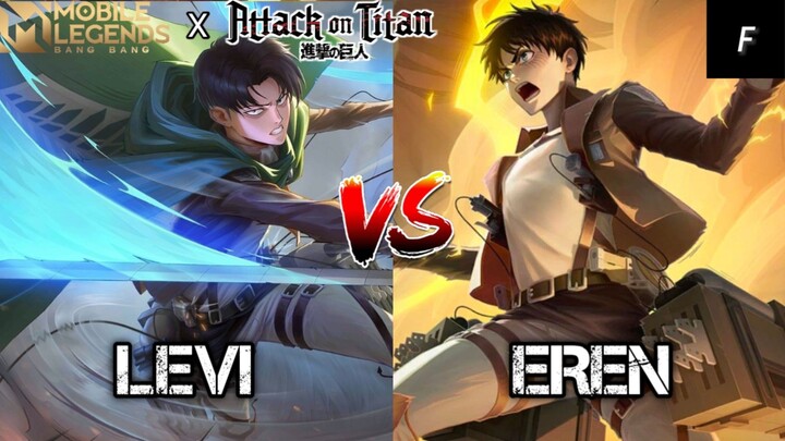 LEVI VS EREN👀|MLBB X AOT