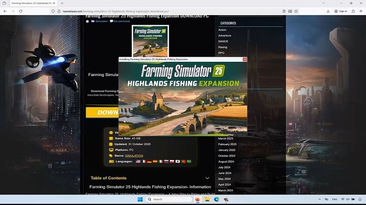 Farming Simulator 25 Highlands Fishing Expansion TORRENT