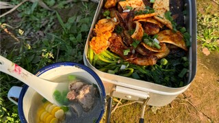 Tahun baru sudah berlalu, makan saja sembarangan, bayam panggang