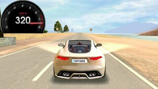 Jaguar F-Type, 0-320km/h Top Speed on Santorini Driving School Sim