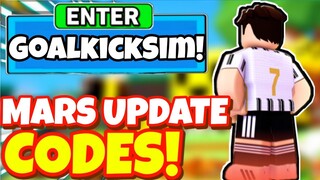 ALL NEW SECRET *👽MARS UPDATE* OP CODES In Goal Kick Simulator! Roblox Kick Simulator