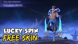 SPENDING TICKETS FOR FREE SKIN | HOW LUCKY AM I? | LUCKY SPIN | Mobile Legends