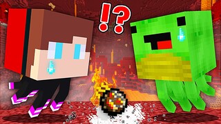 JJ and Mikey Became GHAST in Minecraft - Maizen Nico Cash Smirky Cloudy