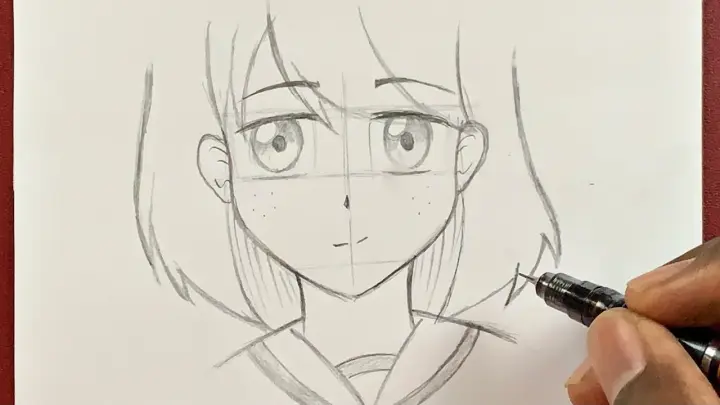 Very Easy To Draw How To Draw A Girl With Umbrella Bstation