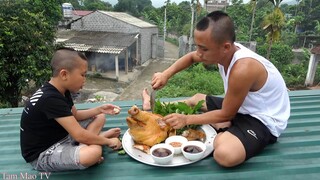 Thủ Lợn Nướng Rơm - Không Ngờ Trong Đống Rơm Tàn Nhiệt Độ Lại Cao Như Vậy