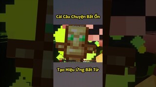 Anh Đen Xì Xì Tạo Hiệu Ứng Bất Tử Bằng 1.000 Hạt Trong Minecraft 🤣 #shorts
