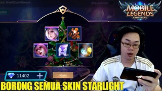 UNTUNG BESAR DAPAT SEMUA SKIN STARLIGHT! EVENT CHRISTMAS RAFFLE MOBILE LEGENDS