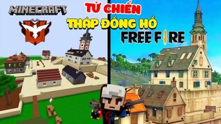 MINECRAFT TỬ CHIẾN FREE FIRE ** KHANGG VÀ ZENO BẠI TRẬN TẠI MAP THÁP ĐỒNG HỒ