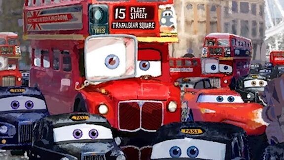 Kenapa ada Bus & Taxi di Film Cars 2?
