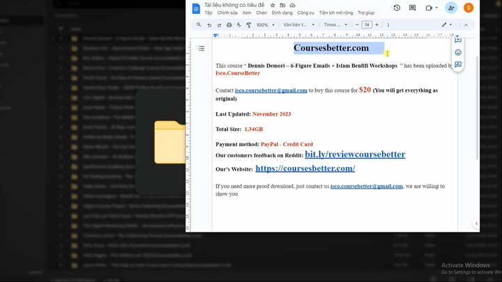 [20$] Dennis Demori – 6-Figure Emails + Islam Benfifi Workshops