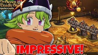 MONSTER PERFORMANCE! PERCIVAL VS CHALLENGER HERO ARENA! | Seven Deadly Sins: Grand Cross