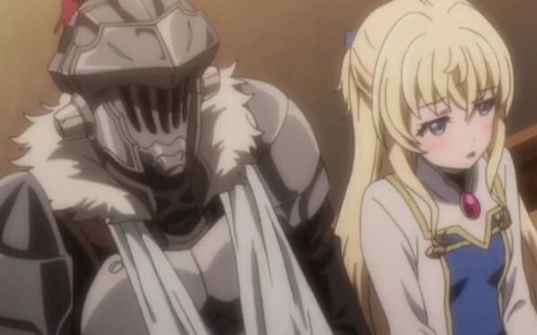 Goblin Slayer cởi mũ bảo hiểm và trông thật tuyệt vời