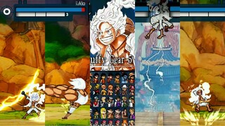INI DIA BENTUK SEMUA JURUS GEAR 5 LUFFY DI GAME MUGEN ONE PIECE 2023