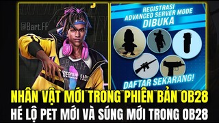 Free Fire | Nhân Vật Mới Trong Phiên Bản OB28 Free Fire, Hé Lộ Pet Mới Và Súng Mới Trong Phiên Mới