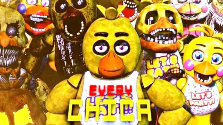 （FNAF搬运.翻译/SFM）一分钟带你看完所有奇卡Every Chica in Nutshell