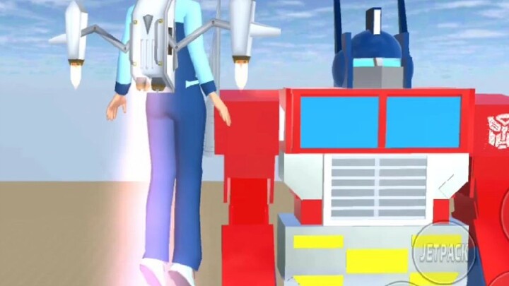 Bertemu Transformer di sakura simulator