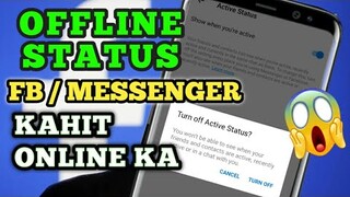 paano mag OFFLINE mode sa FACEBOOK MESSENGER kahit naka ONLINE ka / MESSENGER OFFLINE STATUS
