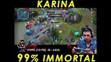 KARINA 99% IMMORTAL Part 2 | Gemini Halo | Mobile Legends