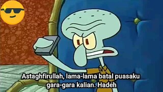 meme spongebob : cobaan ketika menungugu buka puasa