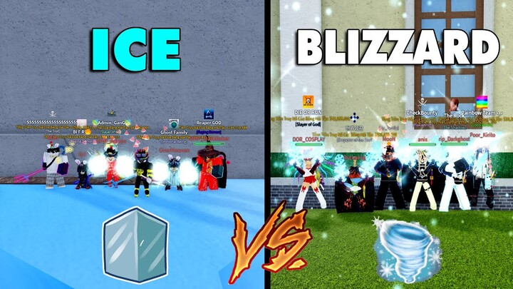 Mini Game - Cuộc Chiến Giữa Băng vs Tuyết ( Ice vs Blizzard ) Nhưng Trong Blox Fruits