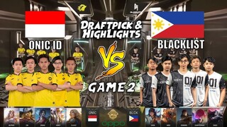 BLCK vs ONIC ID [Game 3] | M3 Playoffs Day 3 | MLBB World Championship 2021 | MLBB