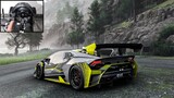 1200HP Lamborghini Huracán Super Trofeo EVO | Forza Horizon 5 | Steering Wheel Gameplay