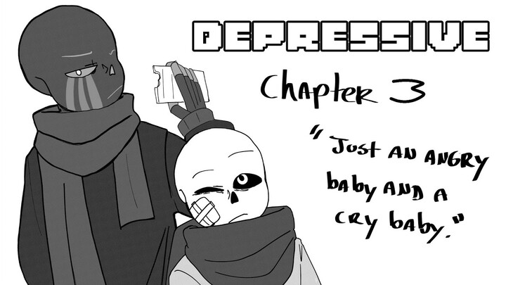 Depressive Chapter 3 (ft. RaptorVA & Audiospawn) //Undertale AU Sanses Comic Dub//