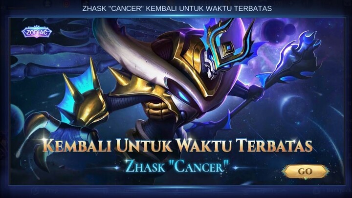DRAW SPIN ZODIAC SUMMON ZHASK CANCER DAPAT BORDER AVATAR PERMANEN STARRY SKY MOBILE LEGENDS