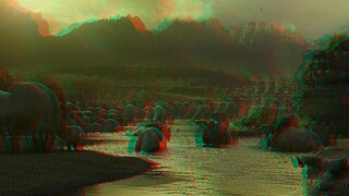 3D Anaglyph Jurassic.World.Dominion 4K 80% MORE  DEPTH  P2