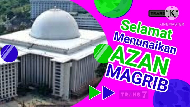 Bumper Card Adzan Maghrib Trans 7 (New Look 1 Januari 2027)