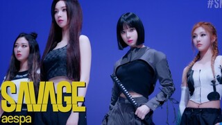 تم إصدار النسخة الراقصة الرسمية لأغنية Aespa الجديدة "Savage" من SM لأول مرة