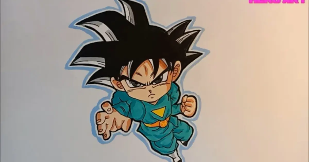 Mua Mô hình giấy Anime Dragon Ball Z Chibi Goku